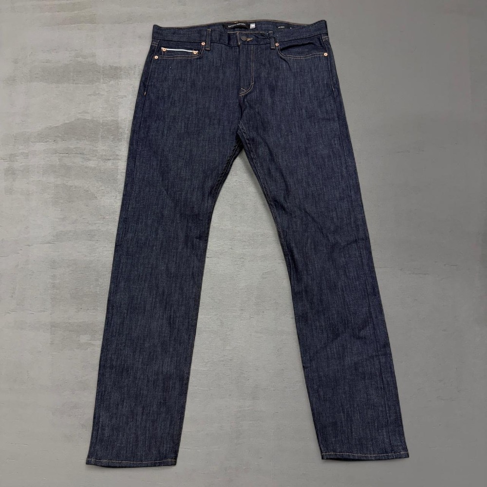 NEW Banana Republic Jeans Dark Indigo Rapid Movement Denim Skinny 36 x 34